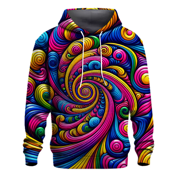 Funky Rainbow Spiral Hoodie