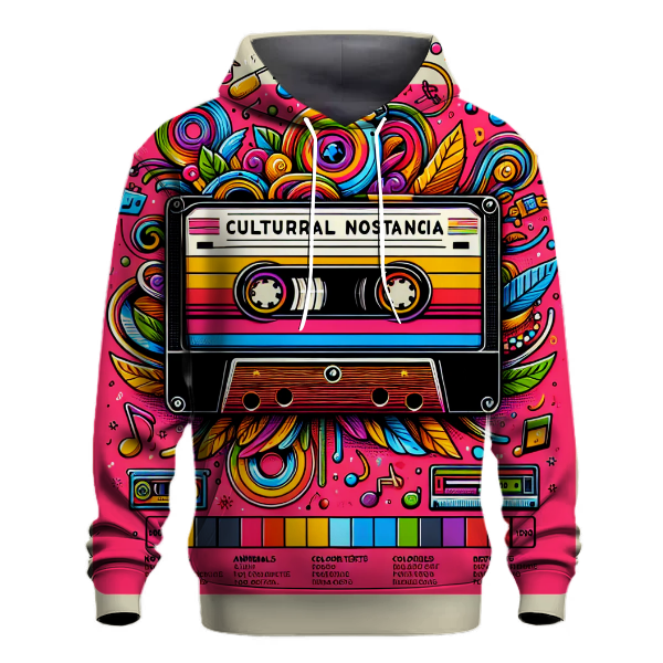 Vibrant Cassette Memories Hoodie