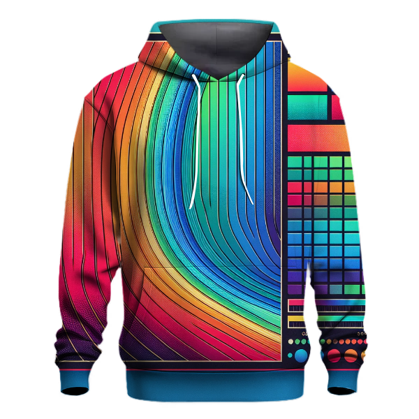 Retro Rainbow Gradient Hoodie
