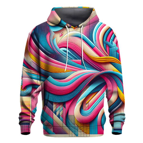 Bold Geometric Pulse Hoodie