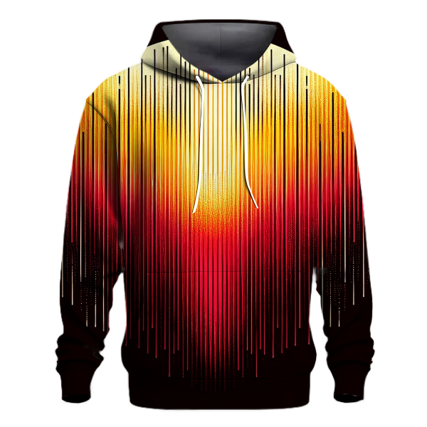 Fiery Sunset Flare Hoodie