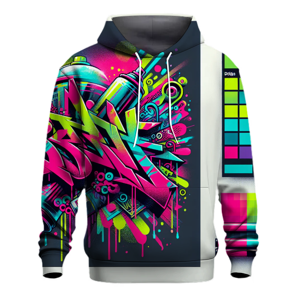 Neon Graffiti Vibes Hoodie