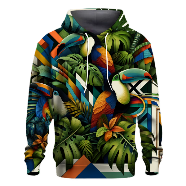 Bold Geometric Jungle Hoodie