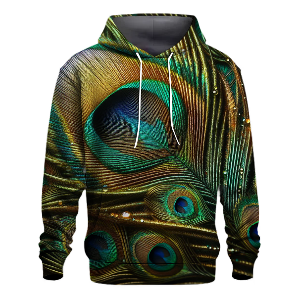Elegant Peacock Plume Hoodie