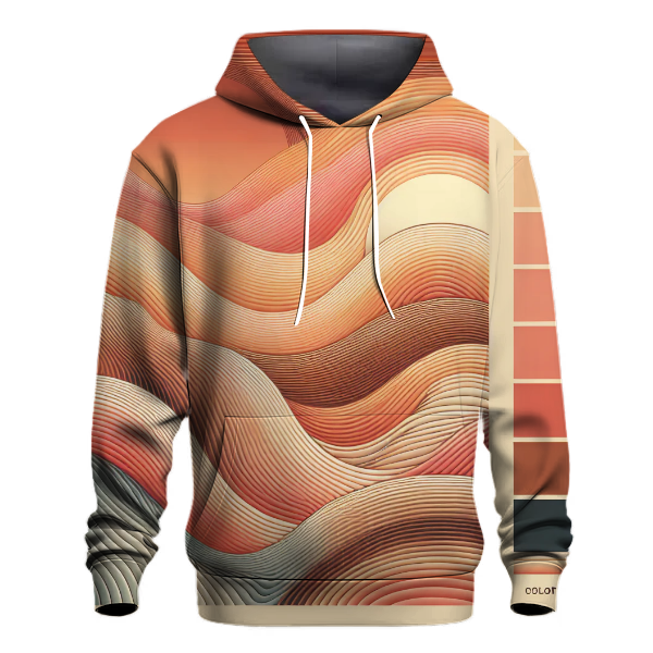 Sunset Desert Waves Hoodie