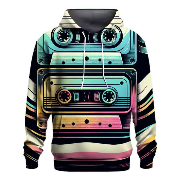 Retro Cassette Waves Hoodie