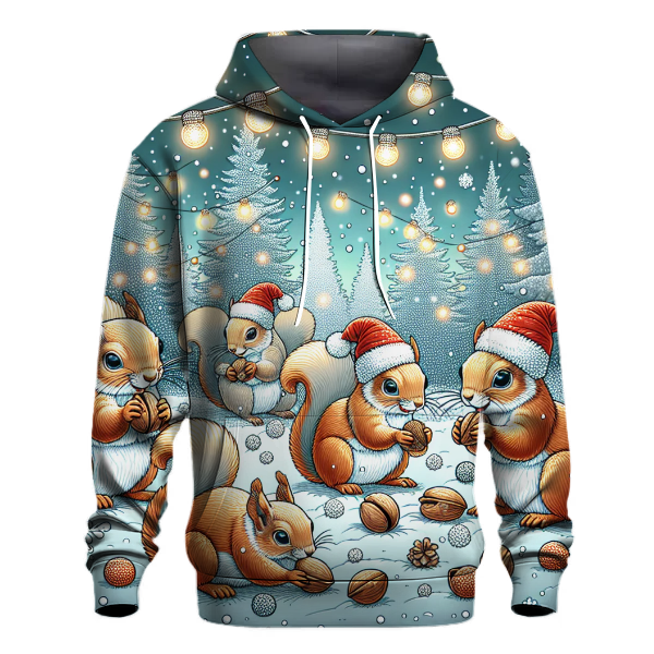 Holiday Nutty Squirrel Gathering Hoodie