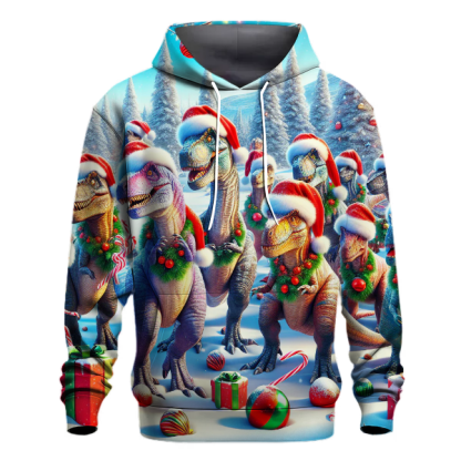 Merry Christmas Dinosaurs Hoodie