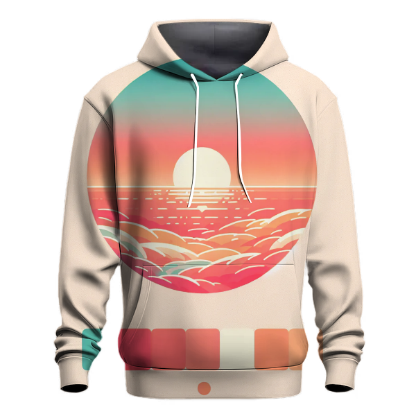 Bright Coral Gradient Hoodie