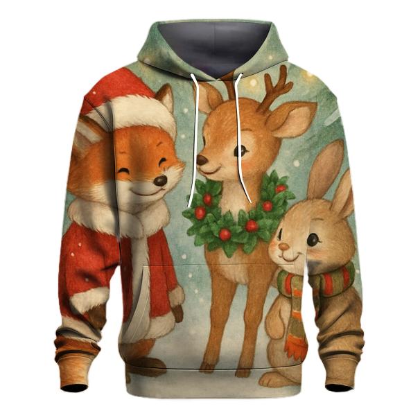 Festive Animal Friends Hoodie