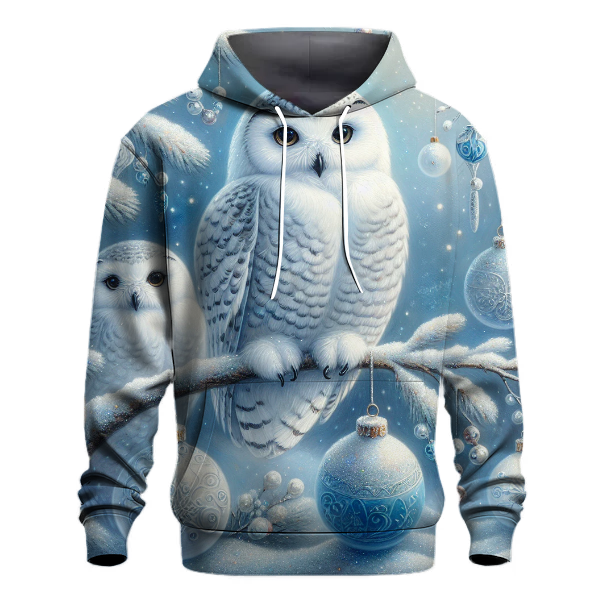 Snowy Owl Christmas Surprise Hoodie
