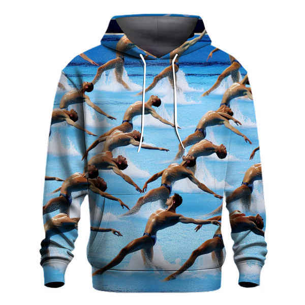 Synchronized Swimming Waves Hoodie