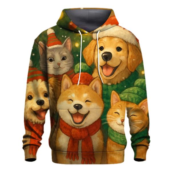 Furry Christmas Companions Hoodie