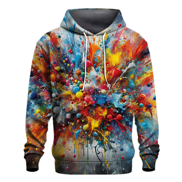 Artistic Splatter Paint Hoodie