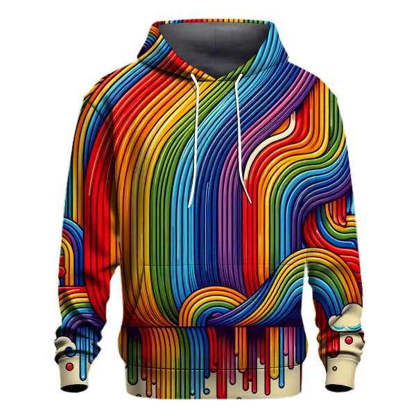 Summer of Love Rainbow Stripes Hoodie