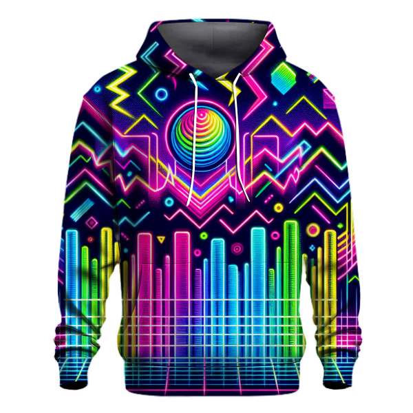 Retro Neon Spectrum Hoodie