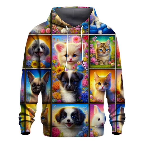 Cute Animal Portraits Hoodie