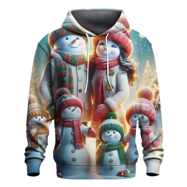 Cozy Snowman Family Reunion Hoodie