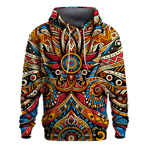 Vibrant Tribal Celebration Hoodie