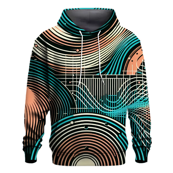Digital Echo Wave Hoodie