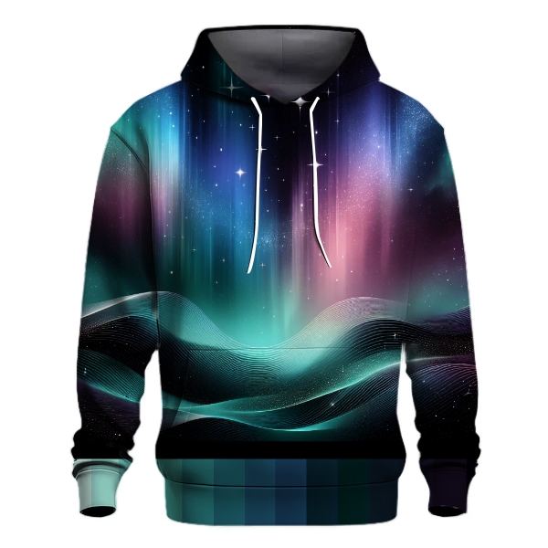 Cascading Aurora Glimmer Hoodie
