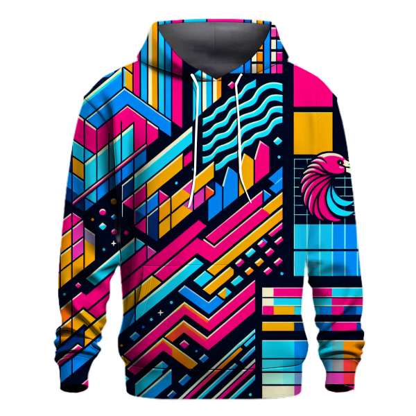 Neon Synth Patterns Hoodie