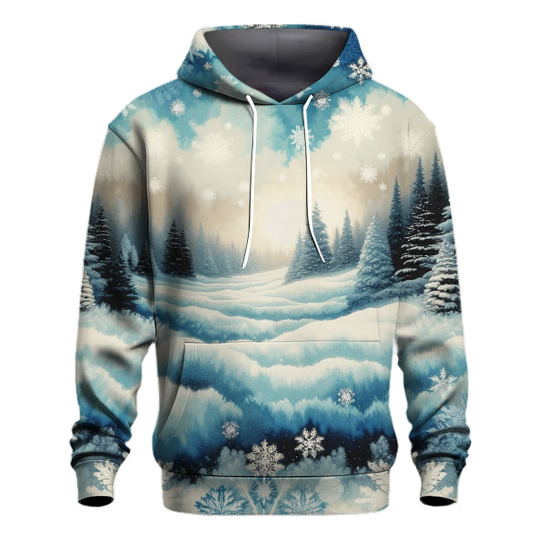 Winter Wonderland Tie-dye Design Hoodie