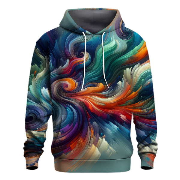 Artistic Abstract Waves Hoodie