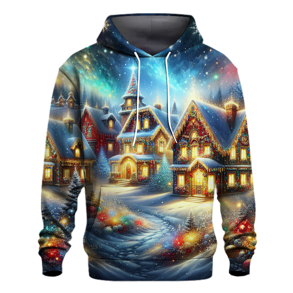 Magical Christmas Village Lights Hoodie