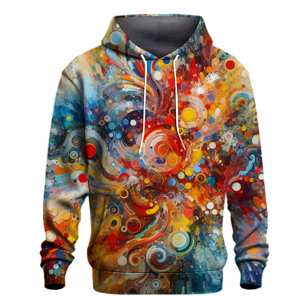 Energetic Color Splash Hoodie