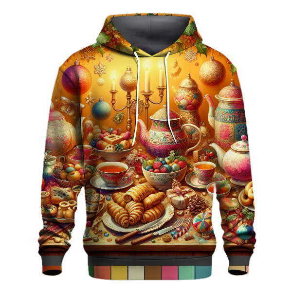 Cheerful Christmas Tea Party Hoodie
