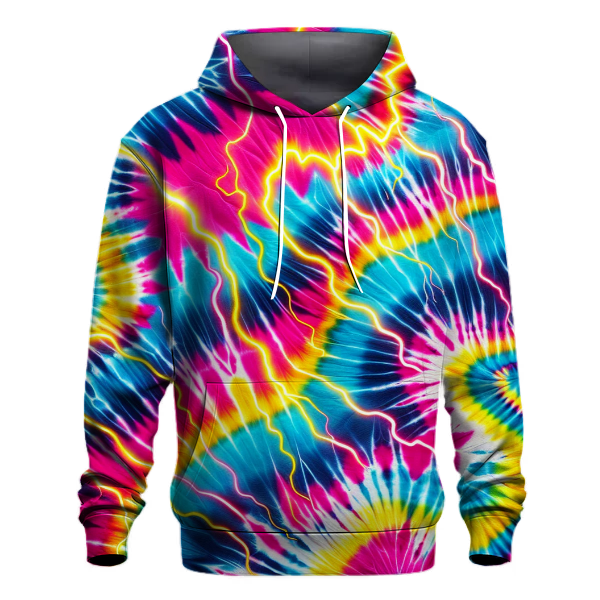 Neon Lightning Burst Hoodie