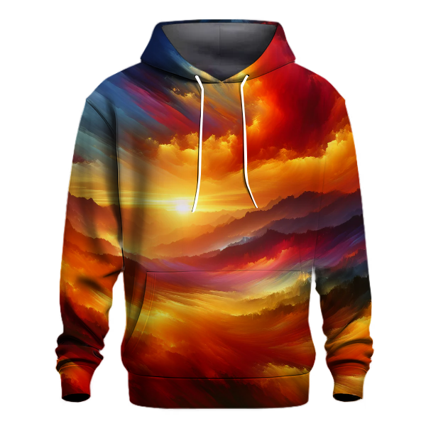 Fiery Sunset Bliss Hoodie