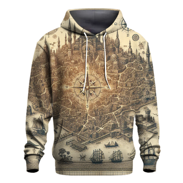 Retro Adventure Maps Hoodie