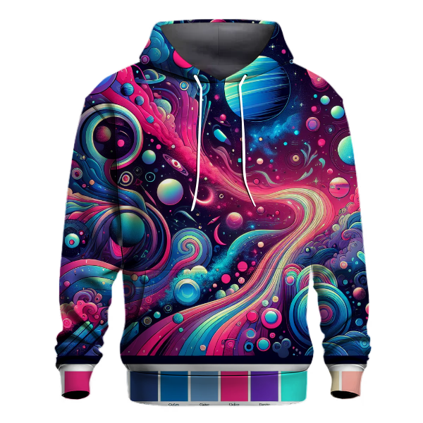 Neon Synthwave Galaxy Hoodie