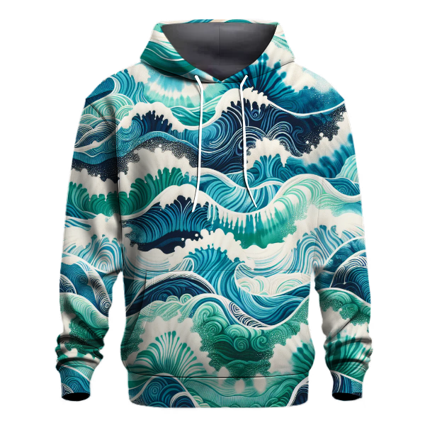 Ocean Breeze Tie-dye Design Hoodie