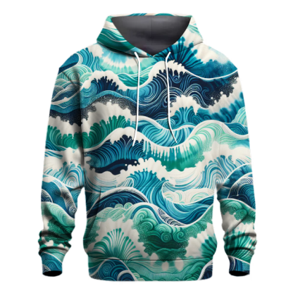 Ocean Breeze Tie-dye Design Hoodie