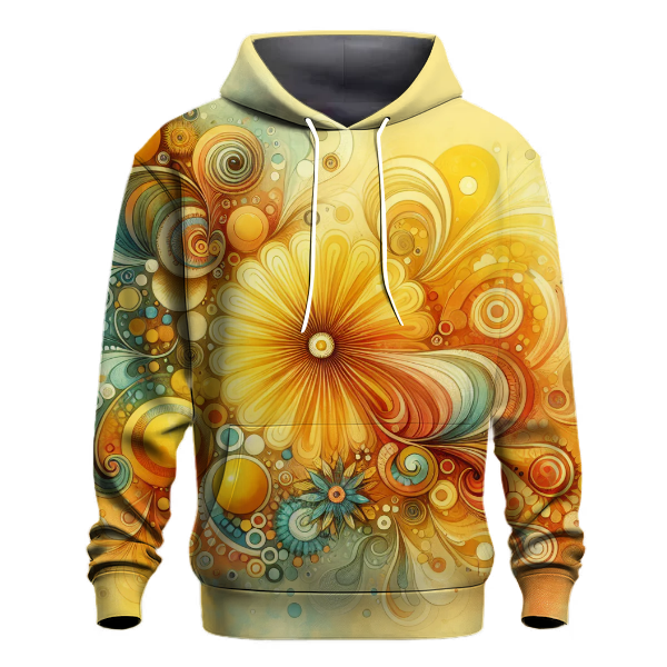 Citrus Sunrise Burst Hoodie