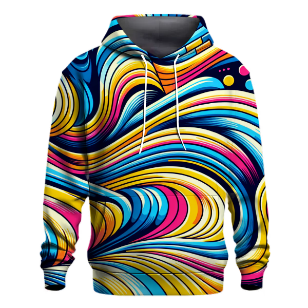 Geometric Wave Fusion Hoodie