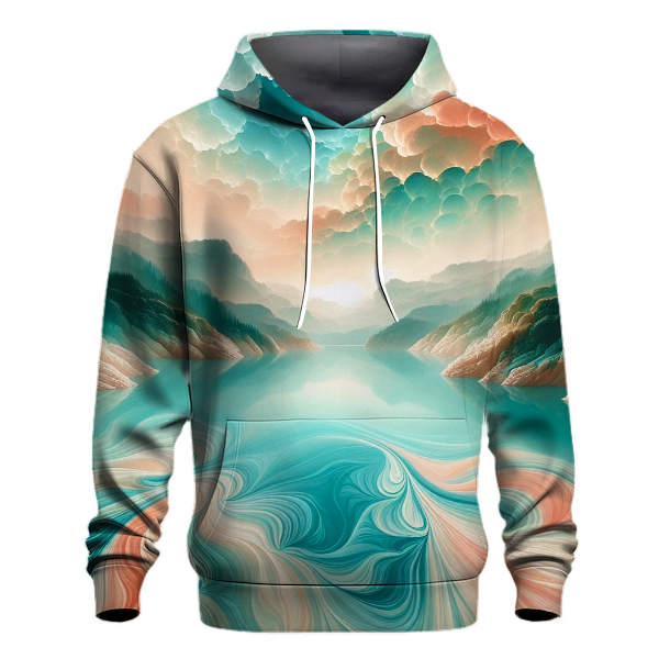 Crystal Lagoon Tie-dye Design Hoodie