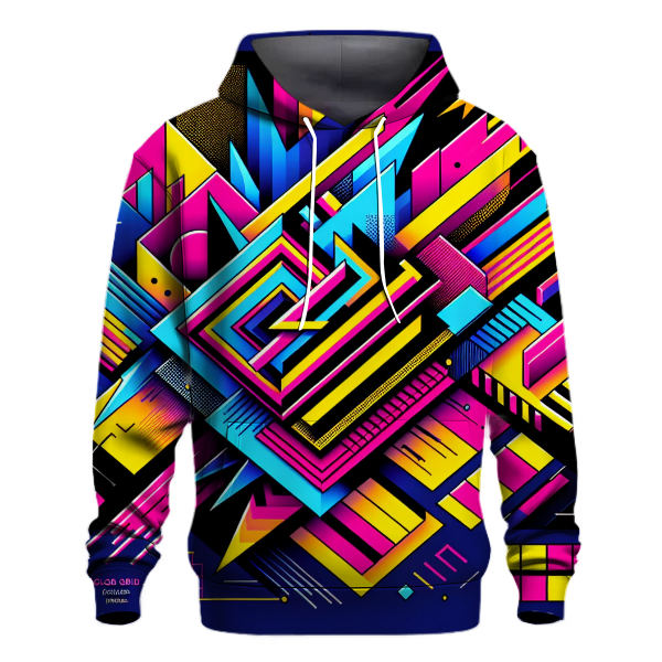 Funky Geometric Neon Hoodie