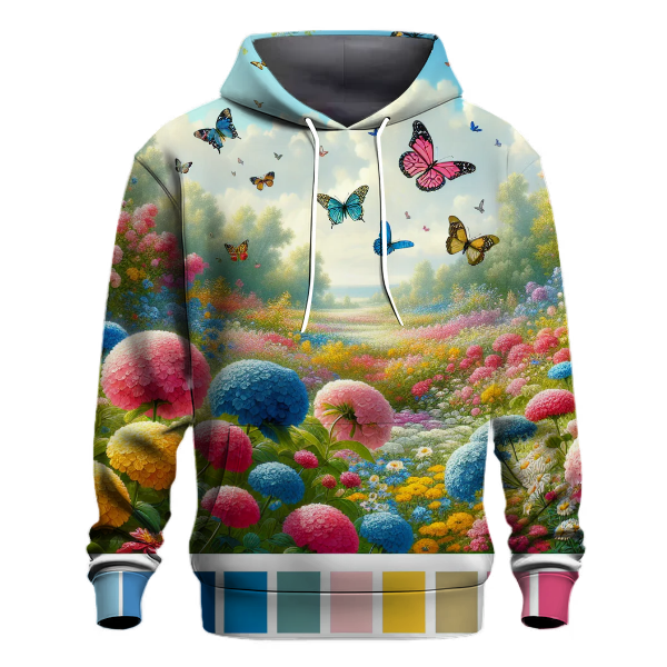 Charming Petals and Butterflies Hoodie
