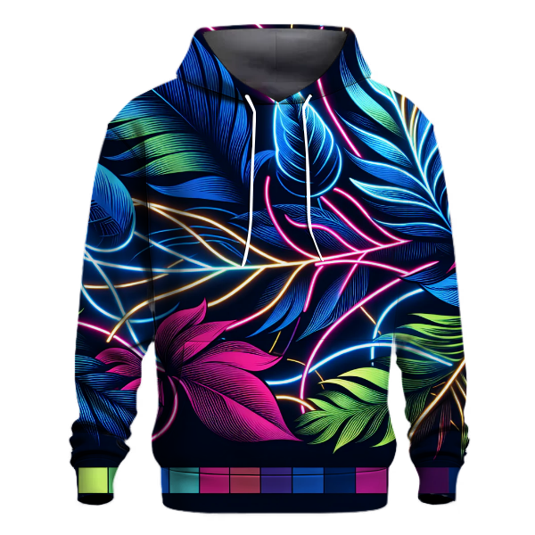 Electric Jungle Pattern Hoodie
