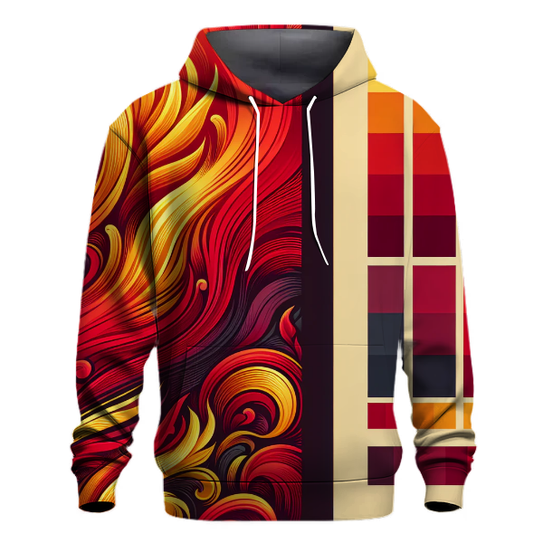 Dancing Flames Gradient Hoodie