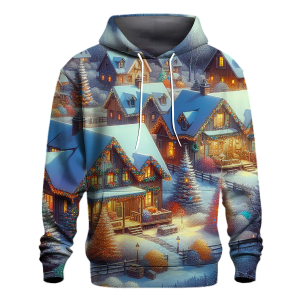 Cozy Christmas Cottages Hoodie