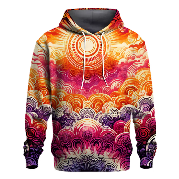 Groovy Tie Dye Sunset Hoodie