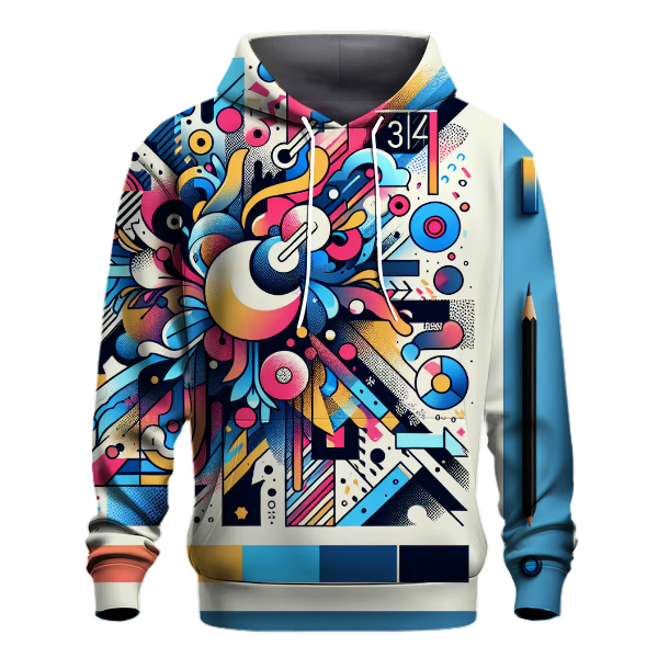 Funky 80s Splash Hoodie