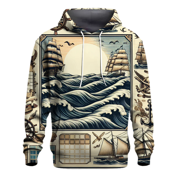 Vintage Nautical Dreams Hoodie