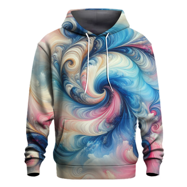 Whimsical Watercolor Rainbow Hoodie