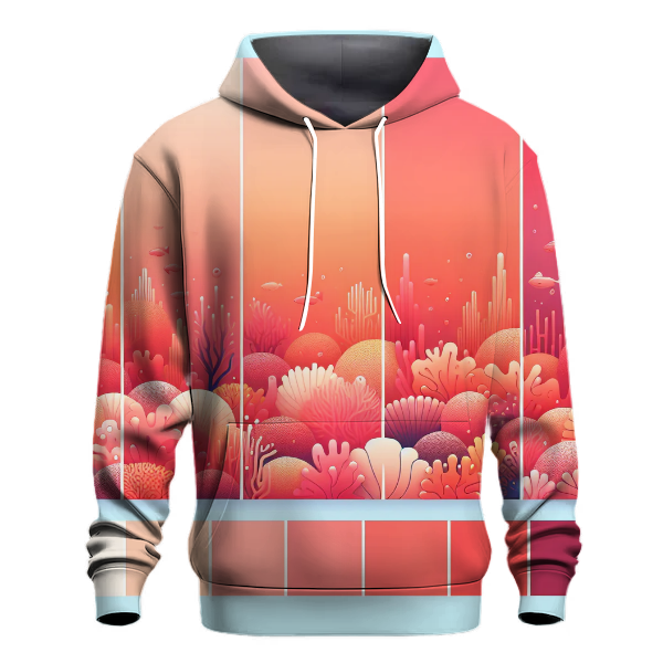 Radiant Coral Fade Hoodie